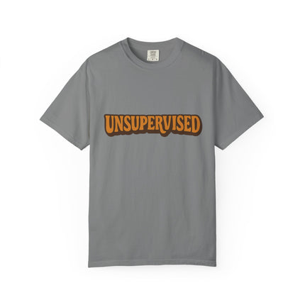 Unsupervised Graphic T-Shirt — Retro Orange Logo Tee