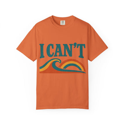 I Can't Wave Graphic T-Shirt — Retro Surf Tee