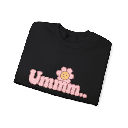 Ummmm.. - Smile Flower Graphic Crewneck Sweatshirt