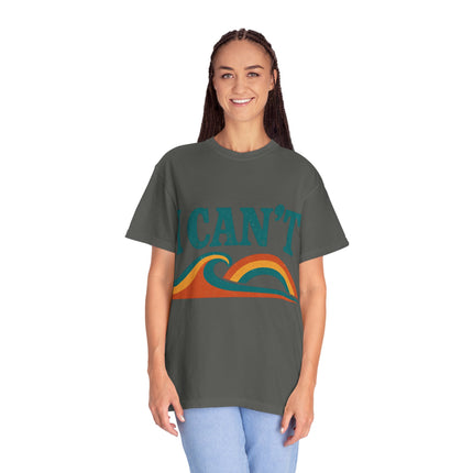 I Can't Wave Graphic T-Shirt — Retro Surf Tee