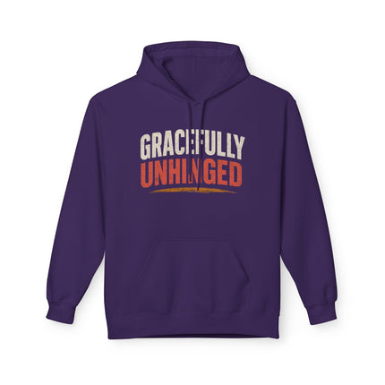 Gracefully Unhinged, Unisex Midweight Softstyle Fleece Hoodie