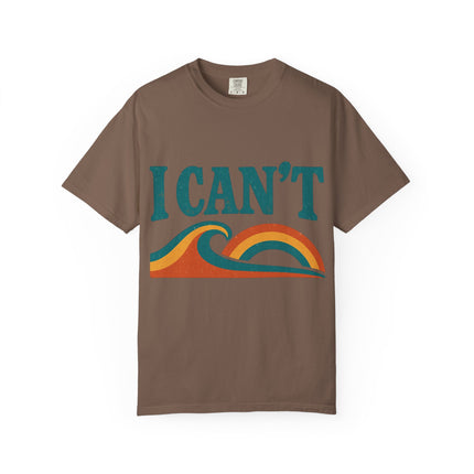 I Can't Wave Graphic T-Shirt — Retro Surf Tee