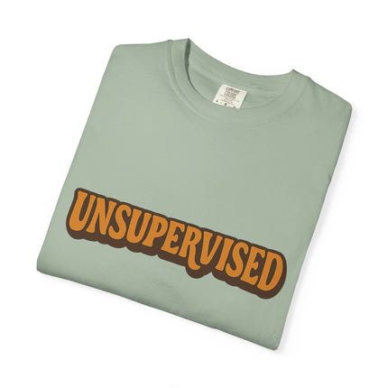 Unsupervised Graphic T-Shirt — Retro Orange Logo Tee