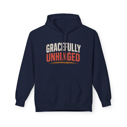Gracefully Unhinged, Unisex Midweight Softstyle Fleece Hoodie