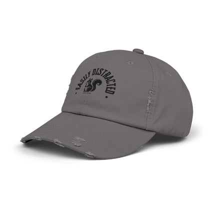 Easily Distracted, Unisex Distressed Cap