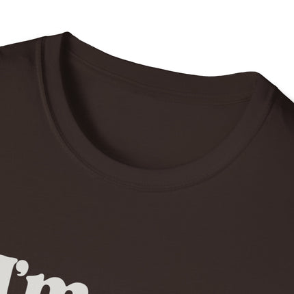 I’m Here Retro Stripe T-Shirt — Funny Introvert Arrival Graphic Tee