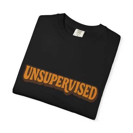 Unsupervised Graphic T-Shirt — Retro Orange Logo Tee