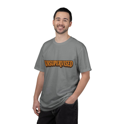 Unsupervised Graphic T-Shirt — Retro Orange Logo Tee