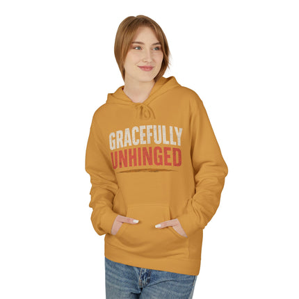 Gracefully Unhinged, Unisex Midweight Softstyle Fleece Hoodie