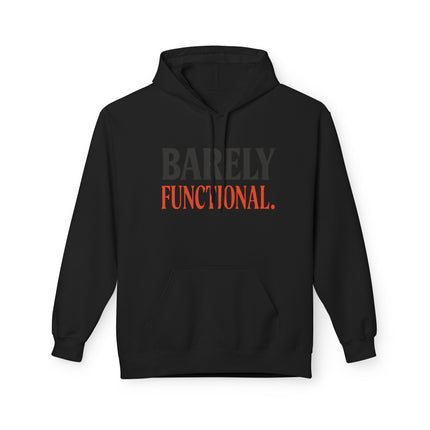 Barely Functional, Unisex Midweight Softstyle Fleece Hoodie