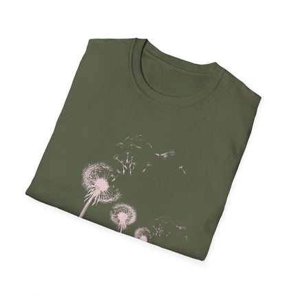 Black Dandelion Wishes Tee All the Possibilities Inspirational T Shirt