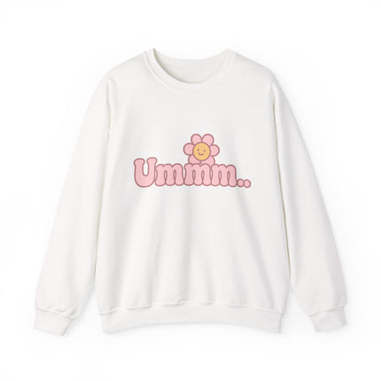 Ummmm.. - Smile Flower Graphic Crewneck Sweatshirt
