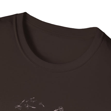 Black Dandelion Wishes Tee All the Possibilities Inspirational T Shirt