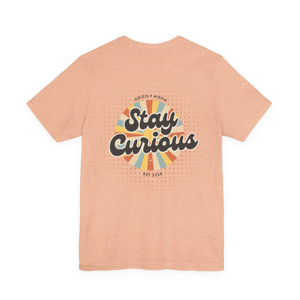 Stay Curious Retro Graphic Unisex Cotton T-Shirt