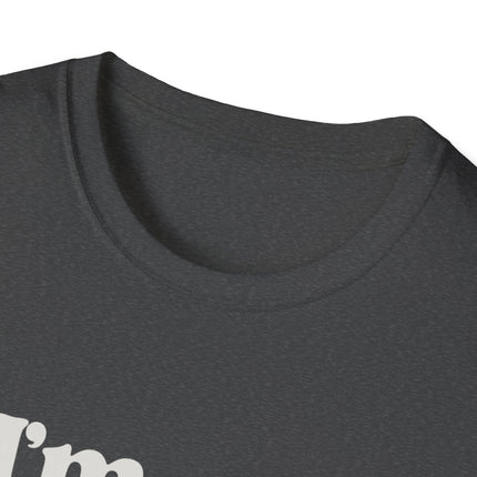 I’m Here Retro Stripe T-Shirt — Funny Introvert Arrival Graphic Tee