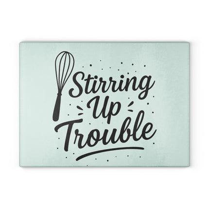 Stirring Up Trouble Glass Cutting Board – Whisk Kitchen Decorative Chopping Board