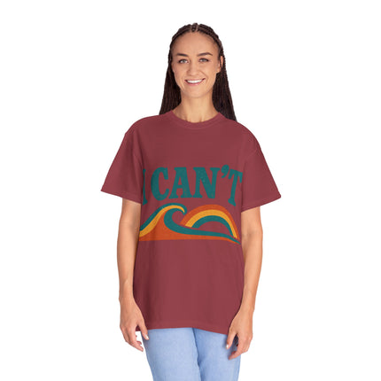 I Can't Wave Graphic T-Shirt — Retro Surf Tee
