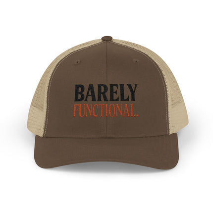 Barely Functional - Snapback Trucker Cap