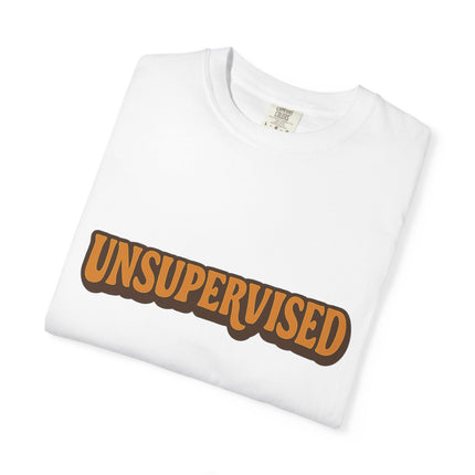 Unsupervised Graphic T-Shirt — Retro Orange Logo Tee