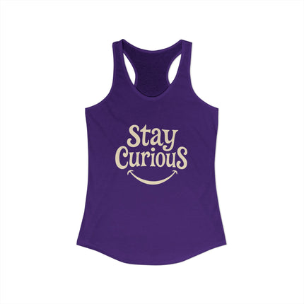 Stay Curious - Women's Ideal Racerback Tank