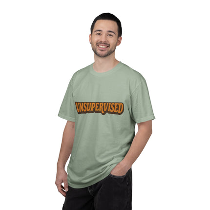 Unsupervised Graphic T-Shirt — Retro Orange Logo Tee