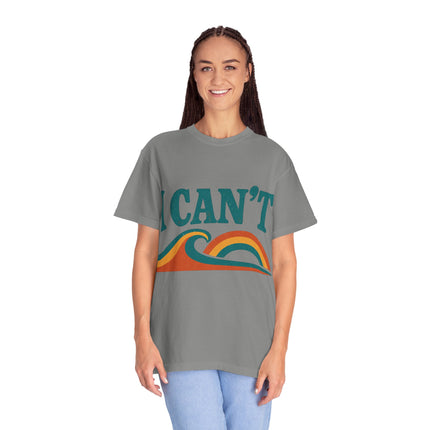 I Can't Wave Graphic T-Shirt — Retro Surf Tee
