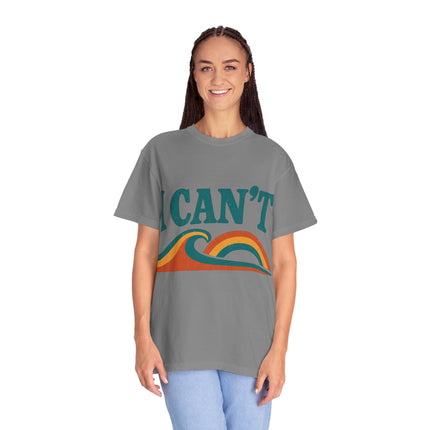 I Can't Wave Graphic T-Shirt — Retro Surf Tee
