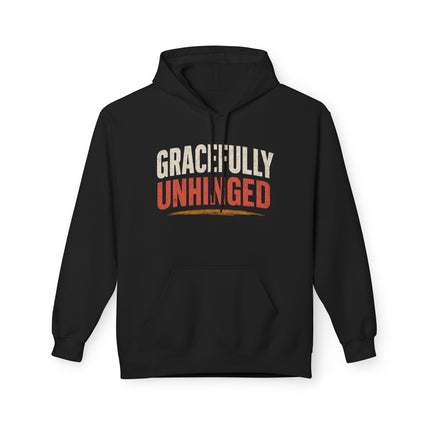 Gracefully Unhinged, Unisex Midweight Softstyle Fleece Hoodie