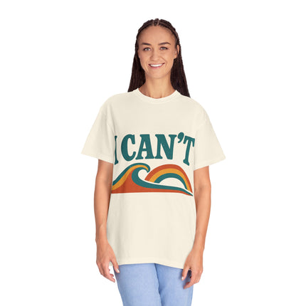 I Can't Wave Graphic T-Shirt — Retro Surf Tee