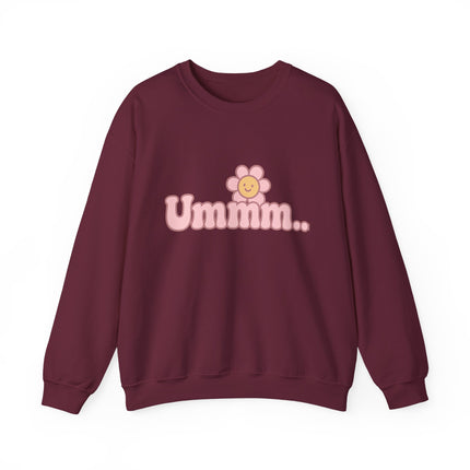 Ummmm.. - Smile Flower Graphic Crewneck Sweatshirt