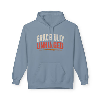 Gracefully Unhinged, Unisex Midweight Softstyle Fleece Hoodie