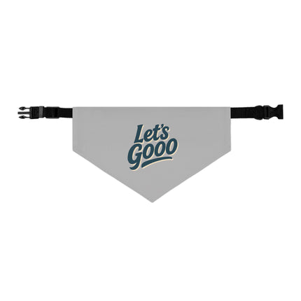 Cheerful Pet Bandana Collar - "Let's Gooo!"