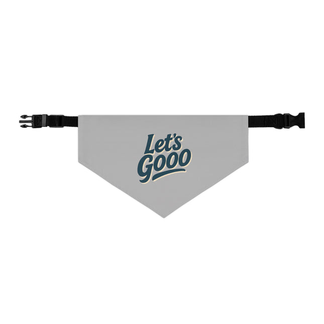 Cheerful Pet Bandana Collar - "Let's Gooo!"