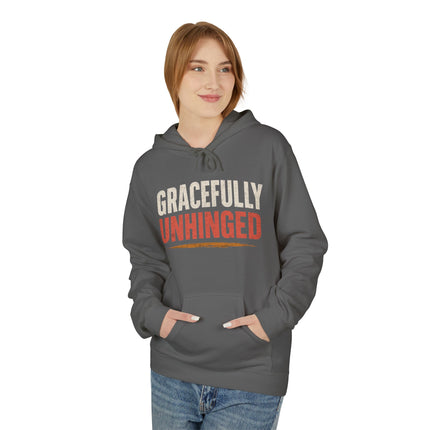 Gracefully Unhinged, Unisex Midweight Softstyle Fleece Hoodie