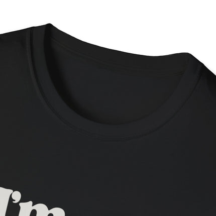 I’m Here Retro Stripe T-Shirt — Funny Introvert Arrival Graphic Tee