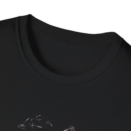Black Dandelion Wishes Tee All the Possibilities Inspirational T Shirt