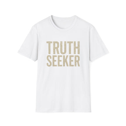 Truth-Seeker Text Graphic T-Shirt – Unisex Ring-Spun Cotton