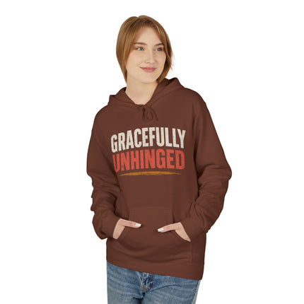Gracefully Unhinged, Unisex Midweight Softstyle Fleece Hoodie