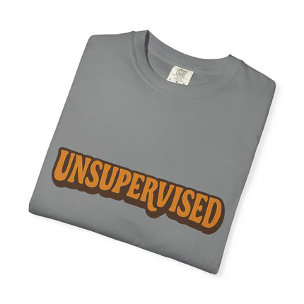 Unsupervised Graphic T-Shirt — Retro Orange Logo Tee