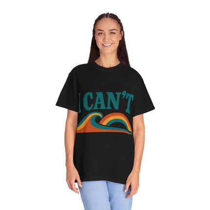 I Can't Wave Graphic T-Shirt — Retro Surf Tee
