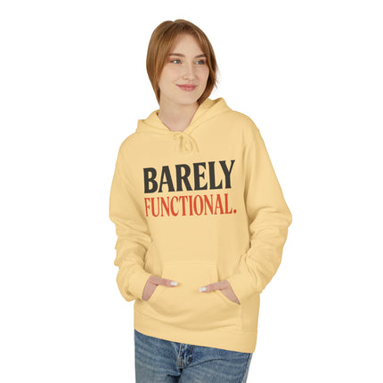 Barely Functional, Unisex Midweight Softstyle Fleece Hoodie