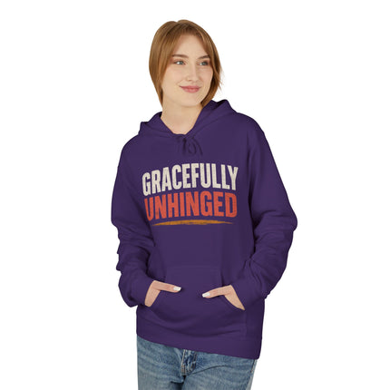 Gracefully Unhinged, Unisex Midweight Softstyle Fleece Hoodie