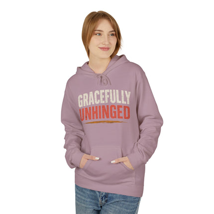 Gracefully Unhinged, Unisex Midweight Softstyle Fleece Hoodie