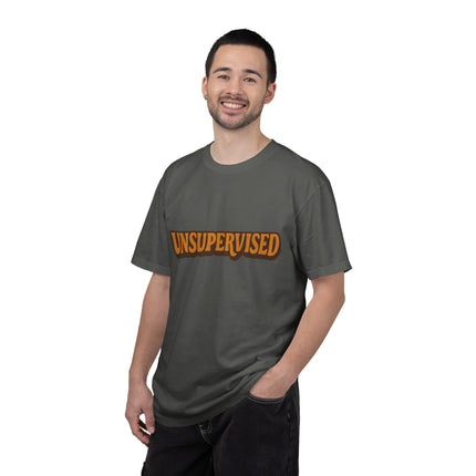 Unsupervised Graphic T-Shirt — Retro Orange Logo Tee