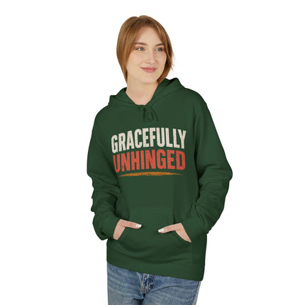 Gracefully Unhinged, Unisex Midweight Softstyle Fleece Hoodie